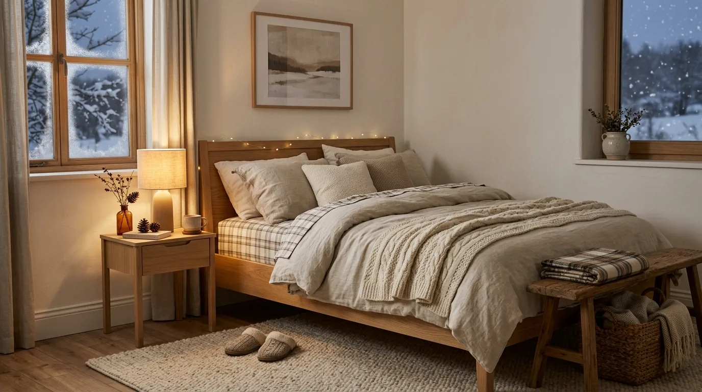 Use candles to deepen the mood without adding clutter inspiration for a minimalist holiday interior.